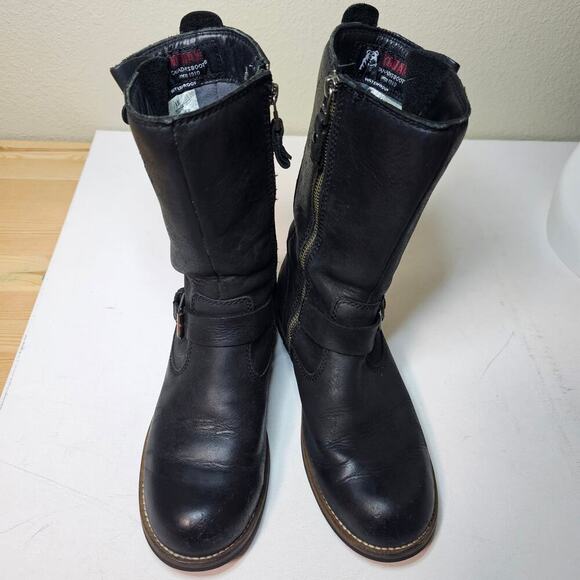 Kodiak W's Sz 6.5 Alcona Waterproof Black Motorcycle Zip boots. Leather. Canada - Picture 4 of 15